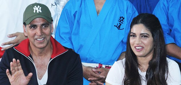 Akshay Kumar and Bhumi Pednekar at Martial Arts School's Graduation Day