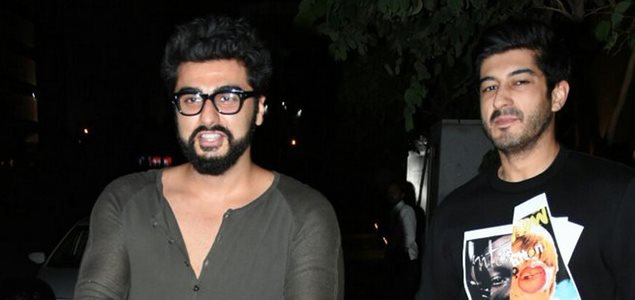 Arjun Kapoor, Mohit Marwah, Kunal Rawal and Aarti Shetty snapped post dinner in Bandra