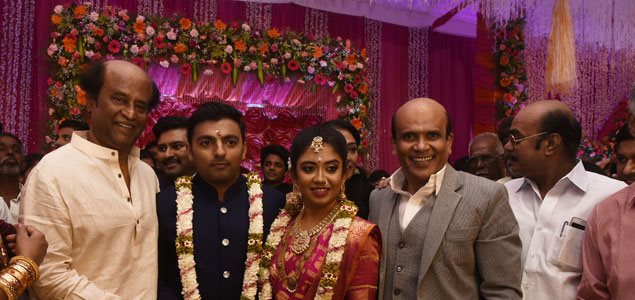 Rajinikanth at Vagai chadrasekar Sir's Family Wedding Reception