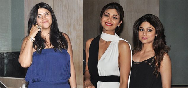 Shilpa Shetty, Shamita Shetty snapped at Ekta Kapoor's bash