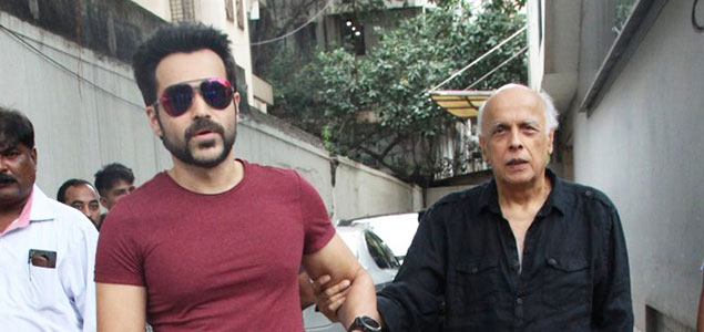 Emraan Hashmi and Mahesh Bhatt snapped post meeting at Vishesh Films office