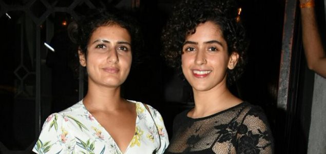 Dangal girls Fatima Sana Shaikh and Sanya Malhotra snapped post dinner in Bandra