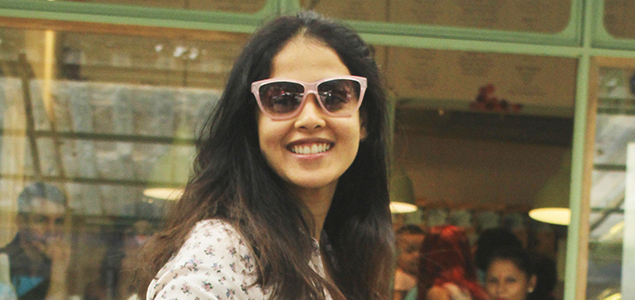 Genelia D'Souza snapped at The Kitchen Garden