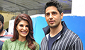 Sidharth Malhotra and Jacqueline Fernandez snapped at the trailer preview of A Gentleman - A Gentleman