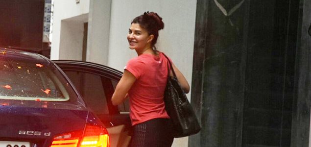 Jacqueline Fernandez snapped post her gym session in Bandra