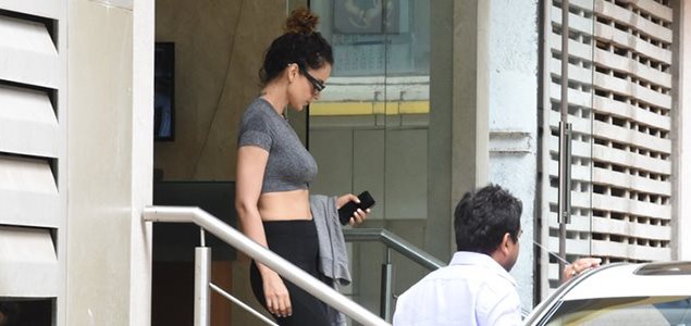 Kangana Ranaut snapped post rehearsals in Bandra