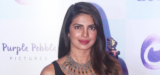Priyanka Chopra spotted with other celebs at the special screening of her Marathi film Kay Re Rascala