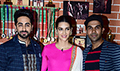 Kriti Sanon, Ayushmann Khurrana and Rajkummar Rao snapped promoting Bareilly Ki Barfi - Bareilly Ki Barfi
