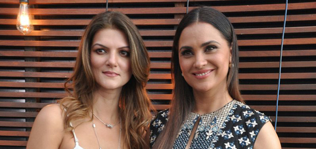 Lara Dutta and Nandita Mahtani at Miss Diva promotions