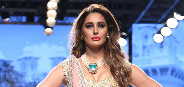 Nargis Fakhri walks for Anushree Reddy at Lakme Fashion Week 2017