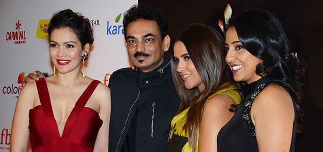 Neha Dhupia and Waluscha de Sousa at Miss India event in mumbai