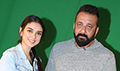 Sanjay Dutt andAditi Rao Hydari at Bhoomi promotion - Bhoomi Event Photos