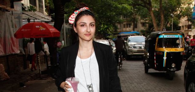 Soha Ali Khan snapped at The Kitchen Garden