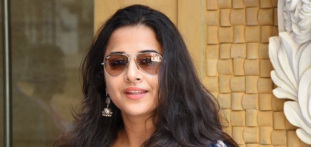 Vidya Balan snapped post dubbbing in Bandra