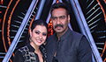 Kajol and Ajay Devgn snapped promoting Helicopter Eela on the sets of Indian Idol 10 - Helicopter Eela Event Photos