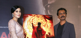 Nawazuddin Siddiqui and Amrita Rao grace the trailer launch of 'Thakeray'