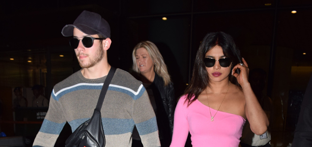 Priyanka Chopra and Nick Jonas arrive back from Oman