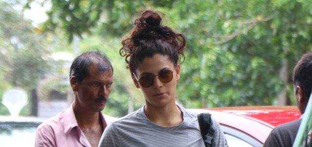 Saiyami Kher snapped at Otters Club in bandra