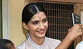 Sonam Kapoor and R. Balki snapped promoting their film Pad Man - PadMan Event Photos