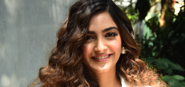 Sonam Kapoor snapped at a chat show shoot in bandra