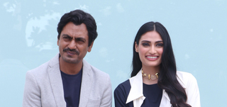 Athiya Shetty and Nawazuddin Siddiqui snapped promoting the film Motichoor Chaknachoor