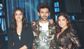 Kartik Aaryan, Bhumi Pednekar and Ananya Panday snapped on sets of Indian Idol promoting their film Pati Patni Aur Woh - Pati Patni Aur Woh  Event Photos