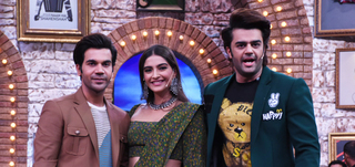 Rajkummar Rao and Sonam Kapoor Ahuja snapped on sets of Maniesh Paul's show