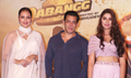 Salman Khan, Sonakshi Sinha, Saiee Manjrekar snapped at the trailer launch of film Dabangg 3 - Dabangg 3 Event Photos