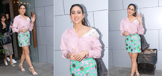 Sara Ali Khan snapped post shoot in Mumbai