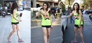 Sara Ali Khan spotted at dance class Juhu