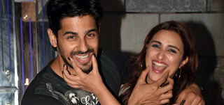 Sidharth Malhotra and Parineeti Chopra snapped at the wrap up party of Jabariya Jodi