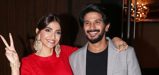 Sonam Kapoor and Dulquer Salmaan snapped promoting their film The Zoya Factor