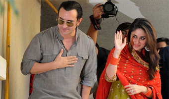 Saif Kareena wedding   a private affair in true sense