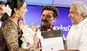 Swethas daughter hogs limelight at State Film awards