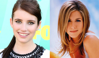 Working with Aniston leaves Emma Roberts gushing