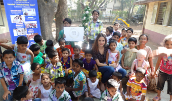 Sussanne Roshan celebrates Christmas with orphans