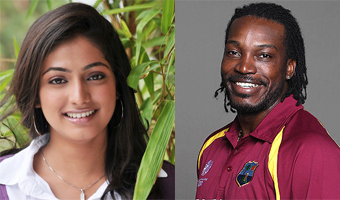 Chris Gayle dances with Haripriya