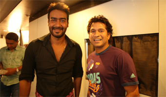 When Ajay bumped into Sachin 