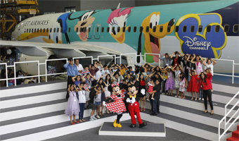 Fly with Mickey, Minnie in Jets Disney themed aircraft