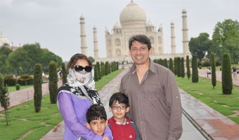 Madhuri in disguise at Taj