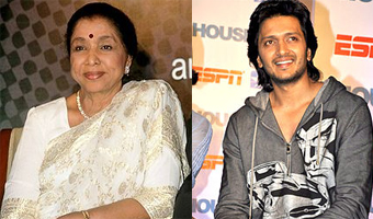 Asha Bhosle grooves with Riteish