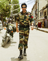 24 years on, SRK again woos fans as army man