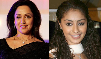Hema Malini on Norway stamp, Mahek excited