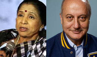 Asha Bhosle nervous while shooting with Anupam Kher