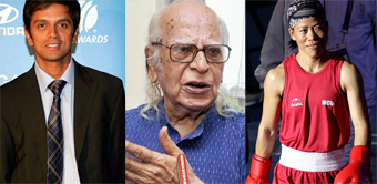 Scientist Yashpal, Dravid, Mary Kom get Padma honours