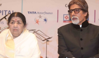 Pt. Jasraj, Big B launch Lata Mangeshkars music label