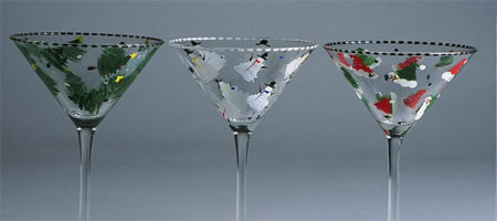 Get crockery in hand painted glass