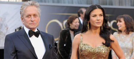 Douglas Emmy victory leaves Zeta Jones thrilled