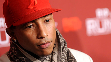 Pharrell Williams gets song ideas in shower