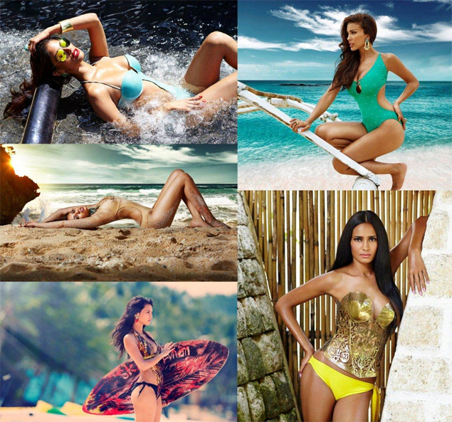 Beauty queens dominate Kingfisher Swimsuit Calendar 2014